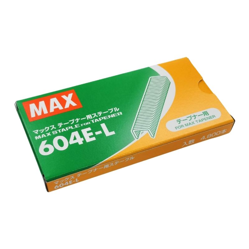 604E-L マックステープナー 用 ステープル 4800本入 結束力の強いE-Lタイプ 28連(4...