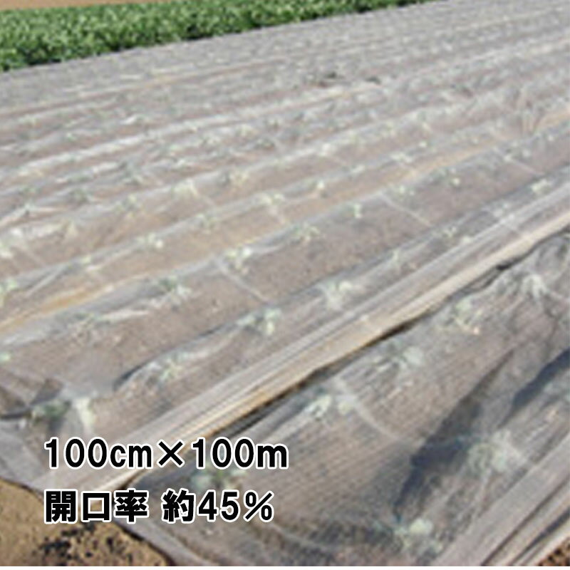 100cm×100m 透明 開口率約45％ ダイオベタロン 遮光ネット DT-550 寒冷紗 イノベックス サT 北海道不可 個人宅配送不可 代引不可