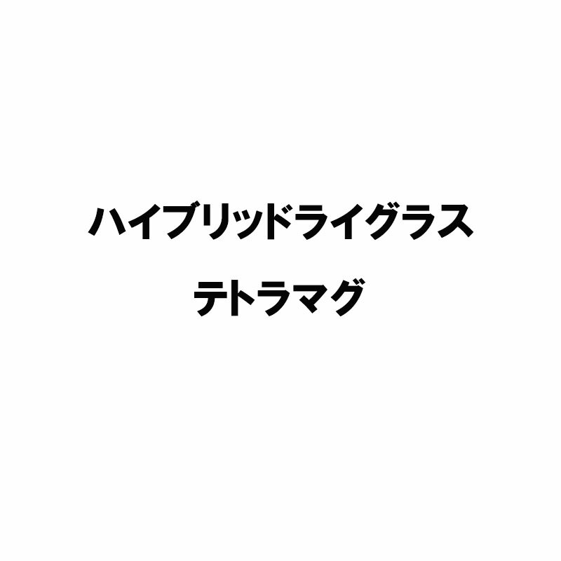 種 10kg ハイブリッドライグラス テトラマグ 雪印種苗 米S 代引不可 登録品種名:テトラマグ 