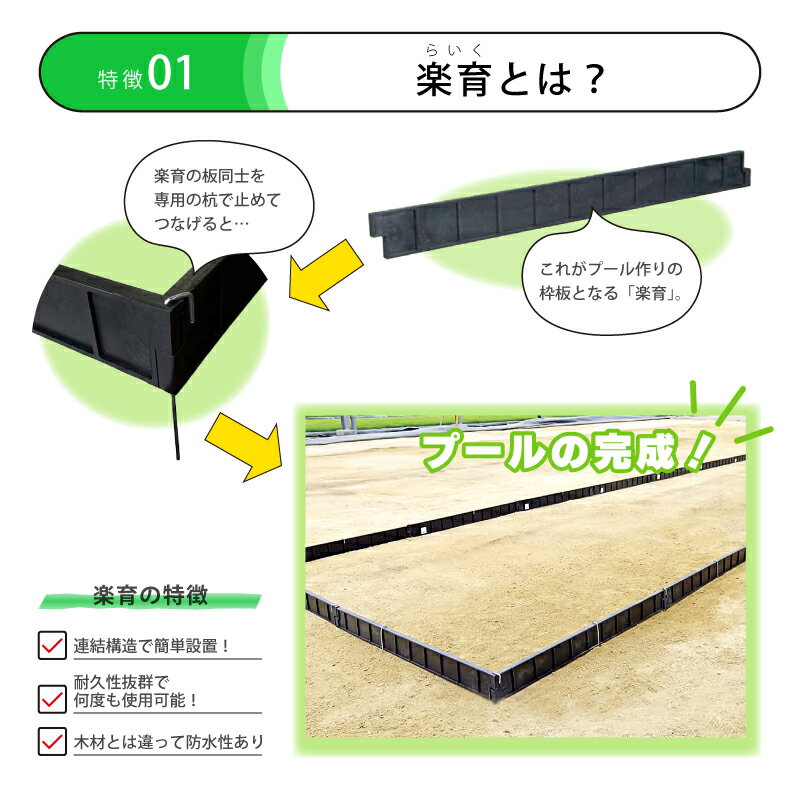 60本 プール育苗 用 枠板 楽育 ライク 長さ1000×高さ90×幅16mm 水稲 苗 稲作 ハウス 育苗 栽培 農業 農業資材 サンポリ 北海道不可 個人宅配送不可 代引不可 2