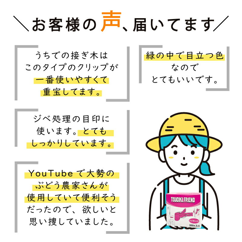200個×10箱 接木フレンド バイオレット 紫 ムラサキ 接木用 クリップ 接ぎ木 ナス科 ウリ科 兼用 ジベレリン処理 目印 日本ピアレス工業 送料無料 カ施 DZ 3