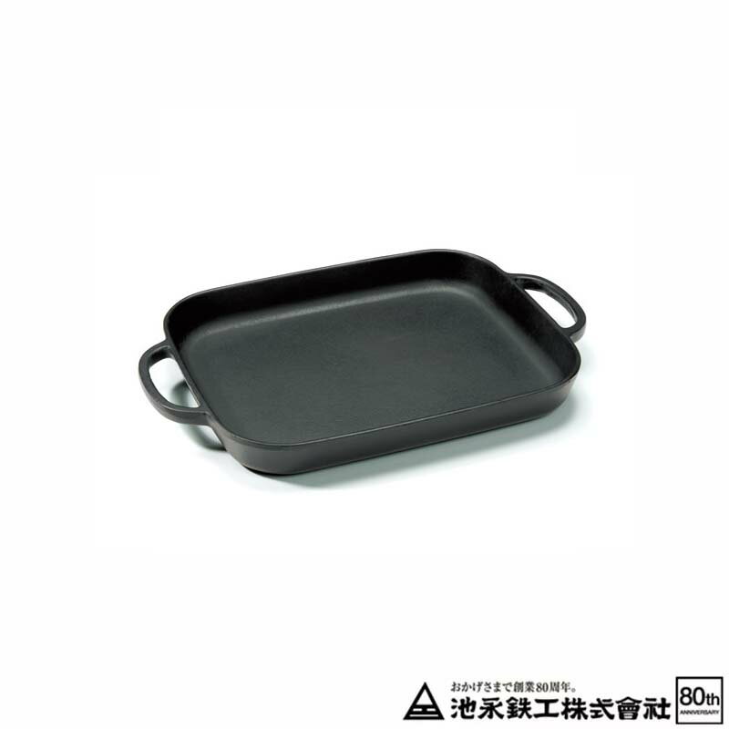 オイルプレート 角型 IH対応 池永鉄工 鉄の器 ステーキ皿 吉K 代引不可