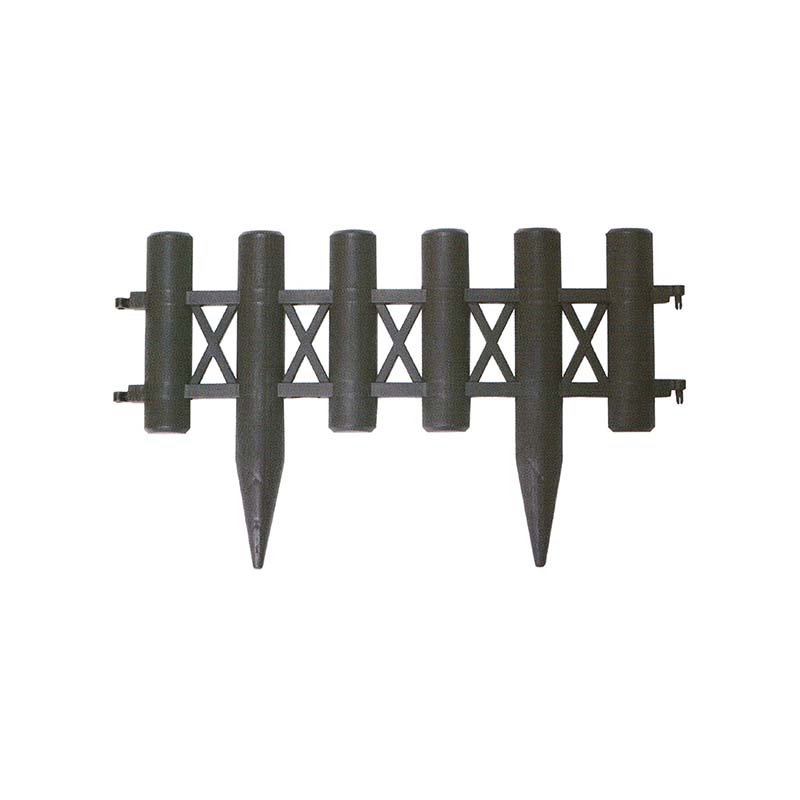 個人宅配送不可 35個 ウッドプラフェンス ブラウン 花壇 連杭 プラスチック 茶 安全興業 代引不可