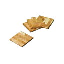 矢羽根杉 コースター 四角 9×90×90mm 6051 矢羽根木工品 コップ敷き コップ受け ナガノ産業 代引不可