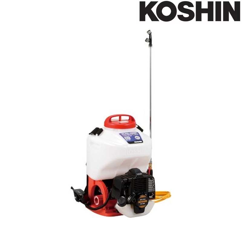 エンジン動噴 ES-10P 容量10L 最高圧力3.0MPa [縦型二頭口] 重量6.9kg 工進 KOSHIN 背負式 消毒 除草 散布 シB 代引不可