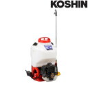 エンジン動噴 ES-15PDX 容量15L 最高圧力3.0MPa 縦型二頭口 / カバー付泡状除草噴口 重量7.1kg 工進 KOSHIN 背負式 消毒 除草 散布 シB 代引不可(4)