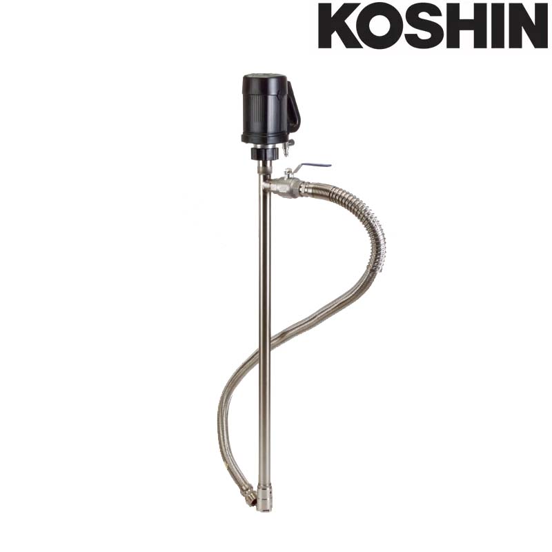 化学溶剤用ドラムポンプ フィルポンプ FC-104A エアーモーター ステンレス製 全揚程8m 最大吐出量65L/min 重量7.2kg 工進 KOSHIN シB 代引不可