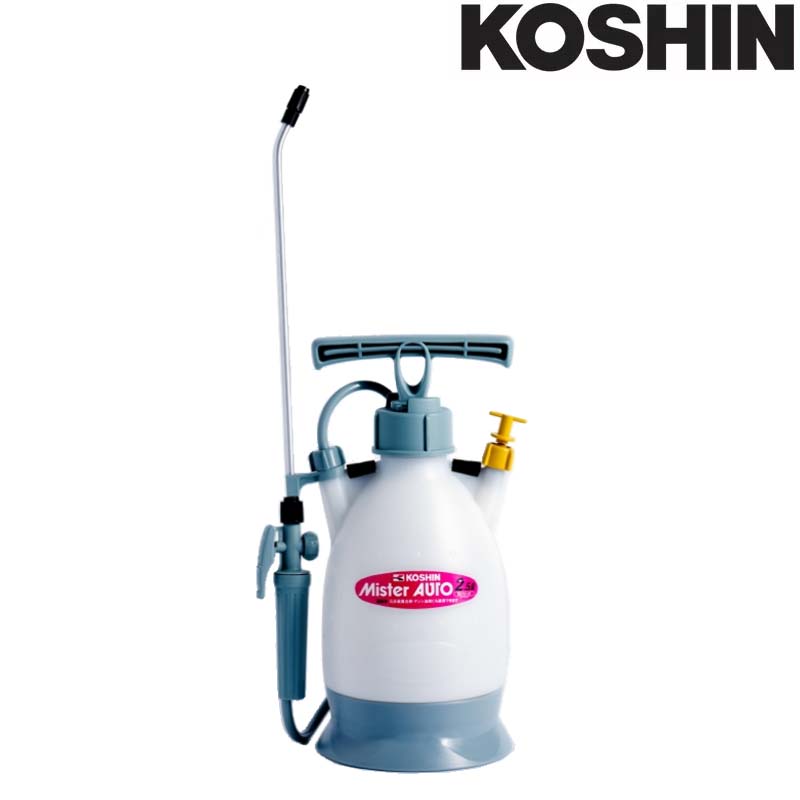 蓄圧式噴霧器 ミスターオート HS-251BT 容量2.5L 1段1頭口 ノズル長さ75cm 38cm + 延長パイプ37cm 重量1.3kg 工進 KOSHIN 消毒 散布 シB 代引不可