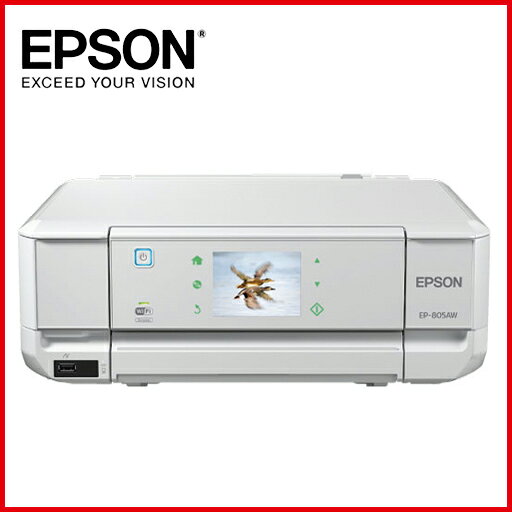 【送料無料】EPSON Colorio EP-805AW A4インクジェットプリンター/ 多機能/ 有線・無線LAN/ 3.5型液晶/ Wi-Fi Direct/ ホワイト【在庫目安:あり】