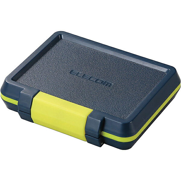 ELECOM CMC-SDCHD01NV メモリカードケース/ ハード/ SD8枚+microSD8枚収納/ ネイビー