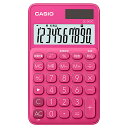 CASIO SL-300C-RD-N カラフル電卓 手帳タイプ ビビッドピンク