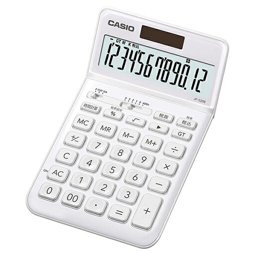 CASIO JF-S200-WE-N スタイリッシュ電卓 ジャストタイプ ホワイト CASIO JF-S200-WE-N スタイリッシュ電卓 ジャストタイプ ホワイト