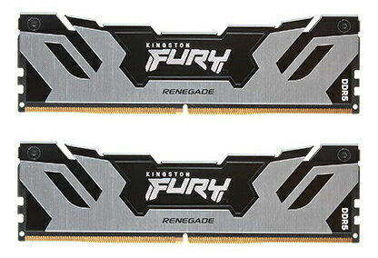 キングストン KF560C32RSK2-96 96GB DDR5 6000MT/ s CL32 DIMM (Kit of 2) FURY Renegade Silver XMP