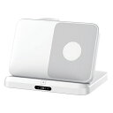 アドテック AWPD-V015WEW/AS-WH 卓上 ワイヤレス充電スタンド 3in1 スマホ・イヤホン・ウォッチ