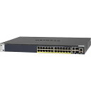 NETGEAR GSM4328PA-100AJS M4300-28G-PoE+ 1000BASE-T 24|[giPoE+Ήj + 10GBASE-T 2|[g + 10G SFP+ 2Xbg Layer3}l[WXCb`iX^bJuj 480W budget