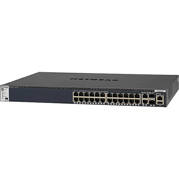 【あす楽】 NETGEAR GSM4328S-100AJS M4300-28G 1000BASE-T 24ポート + 10GBASE-T 2ポート + 10G SFP+ 2スロット Layer3マネージスイッチ（スタッカブル） 【ライフタイムハードウェア保証】