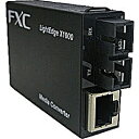 FXC LEX1842-02-ASB5 10BASE-T/ 100BASE-TX to FX(2芯SC、MMF2km) メディアコンバータ + 同製品SB5バンドル