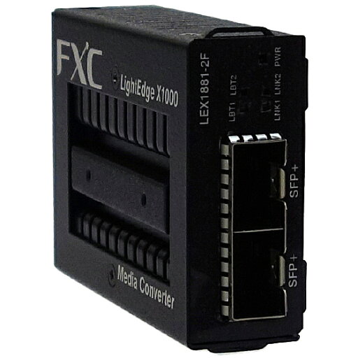 FXC LEX1881-2F 10G SFP+ to 10G SFP+ マイクロメディアコンバータ FXC LEX1881-2F 10G SFP+ to 10G SFP+ マイクロメディアコンバータ