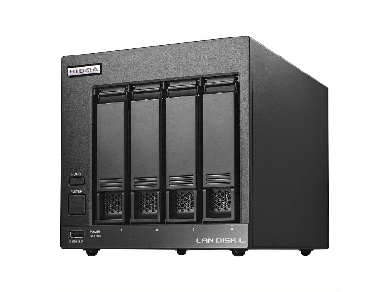 法人向け4ドライブNAS(ネットワークHDD) 3年保証 16TB ■ファイル共有やバックアップなど業務に必要な基本機能を備えた法人向けNAS「ランディスク」のベーシックモデルです。24時間・常時稼動を前提に開発された高信頼HDD採用。「RAIDeX(レイドエックス)」によって、安心できる業務環境の構築に貢献します。■「RAIDeX(レイドエックス)」とは、内蔵HDD2台を1つのペアとしファイル単位でデータをミラーリングする技術です。HDDペア間の稼働時間に差をつけることで同時故障によるデータ全消失のリスクを低減します。■ランサムウェアの探索からUSB HDDを隠す機能を搭載。バックアップデータを不正な暗号化から守ります。またバックアップした際に、前回のバックアップデータと内容を比較し、大量の変更が確認された場合はシステム管理者へメール送信を行います。■「履歴差分バックアップ」は、バックアップ時点のフォルダー構造のまま差分データのみを日付ごとにUSBハードディスクへ保存します。また、1回の操作で特定の日付のデータをまとめて復元できるので、面倒な操作は不要です。 詳細スペック 筐体タイプタワー 搭載OSLinux 搭載済ストレージ容量16000GB 最大ストレージ容量16000GB 3.5インチスロット搭載済数4台 3.5インチスロット最大搭載数4台 ストレージインターフェース規格SATA接続 ホットスワップ対応 RAID対応ソフトウェア RAID仕様RAIDeX(出荷時)/RAID6/RAID5/RAID0 CPUARMCortex-A55/1.8GHz/4コア/4スレッド メモリー容量2GB NIC仕様2.5GbELANport(2.5GBASE-T/1000BASE-T/100BASE-TX)背面×1、1GbELANport(1000BASE-T/100BASE-TX/10BASE-T)背面×1 USB仕様USB5Gbps(USBType-A)背面×2、USB2.0(USBType-A)正面×1/背面×1 本体サイズ(H)160mm 本体サイズ(W)163mm 本体サイズ(D)210mm 本体重量4400g ハードウェアセキュリティロックケンジントンスロット 対応クライアントOSWindows11、WindowsServer2025/2022/2019/2016、macOS1426、Android1316、iOS17/18/26、ChromeOS、iPadOS17/18/26 iSCSI（IP-SAN)対応 その他通信プロトコルTCP/IP(IPv4/IPv6) クラウドストレージ対応対応※対応クラウドストレージサービスはI-ODATAホームページをご確認ください 附属品LANケーブル×1、ACアダプター、電源コード×1、ACプラグ変換アダプター、初回設定マニュアル 温湿度条件、最高動作高度温度540℃、湿度1085%(ただし、結露なきこと) エネルギー消費効率0.00118IV区分 VCCI対応VCCIClassA 電気用品安全法(本体)非対象 電気用品安全法(付属品等)適合/例外承認 電気用品安全法(備考)適合:ACアダプターおよびACプラグ変換アダプター