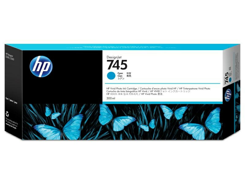 樂天商城 - HP F9K03A HP745インクカートリッジ シアン300ml
