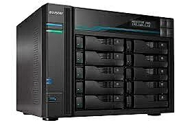 ASUSTOR AS7110T LOCKERSTOR 10 Pro 10ベイ Intel Xeon 第9世代 Quad-Core CPU 最大4.6GHz 8GB ECC DDR4-2666 高速の10GbE、2.5GbE x3 LAN/ USB3.2 Gen 2 M.2 NVMe SSD Wake-on-LAN 5年保証