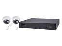 VIVOTEK INC.. ND9213P-D7-2 4ch ネットワークビデオレコーダー (ND9213P) 2MP ドームカメラ (FD9369) 2台セット (2TB HDD付き)