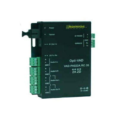 ジョブル VAD-PA022A.RTC.35 2系統双方向シリアル信号＋2系統双方向音声光伝送 受信器