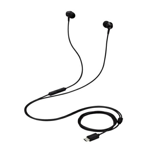 ELECOM EHP-DF11CMBK イヤホン/ USB Type-C/ デジタル式/ カナル/ 10mmドライバ/ ブラック