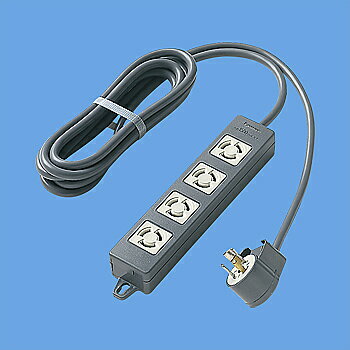 Panasonic WCH2634B OAタップ(接地15A引掛形)(4コ口・ブラック)(3mコード付)(マグネット付)