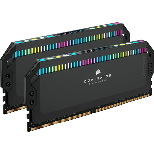 コルセア(メモリ) CMT64GX5M2B5200C40 DDR5 5200MHz 64GB(32GBx2) UDIMM 40-40-40-77 DOMINATOR PLATINUM RGB Black RGB LED 1.25V