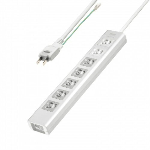 サンワサプライ TAP-F37SH-5KS 抜け止めシャッタータップ（3P・7個口・5m）