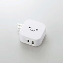 ELECOM MPA-ACCP20WF AC充電器/ スマホ・タブレット用/ USB Power Delivery準拠/ 20W+12W/ USB-C1ポート/ USB-A1ポート/ ホワイトフェイス(2)