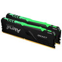 LOXg KF426C16BBAK2/64 64GB DDR4 2666MHz CL16 DIMM (Kit of 2) FURY Beast RGB