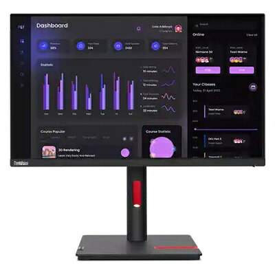 レノボ・ジャパン 63CFMARXJP ThinkVision T24i-30 (23.8型/ 1920×1080/ アナログ(mini D-Sub 15PIN) x1、DisplayPort x1、HDMI x1/ 黒/ スピーカーなし) レノボ・ジャパン 63CFMARXJP ThinkVision T24i-30 (23.8型/ 1920×1080/ アナログ(mini D-Sub 15PIN) x1、DisplayPort x1、HDMI x1/ 黒/ スピーカーなし)