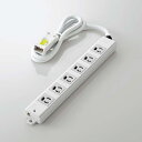 ELECOM T-WHRM3610LG/RS 法人用タップ/ ハーネスタップ/ 6口/ 抜けどめあり/ 1m(2)