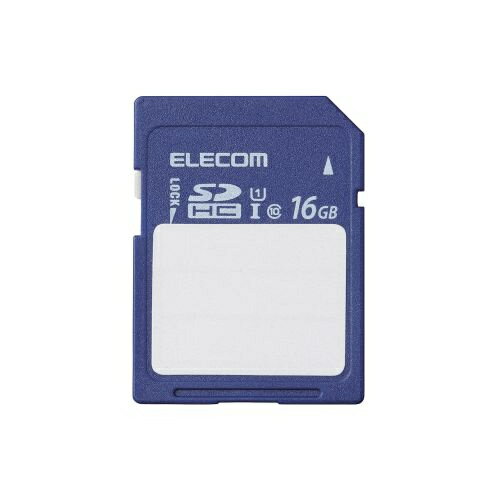 ELECOM MF-FS016GU11C SDHCカード/ 保存内容が書ける/ ケース付/ UHS-I 80MB/ s 16GB