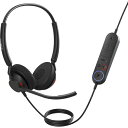 GNオーディオ 4099-413-279 Jabra コンタクトセンター用ヘッドセット USB-A 両耳 MS認定 コントロールユニット付「Jabra Engage 40 - (Inline Link) USB-A MS Stereo」