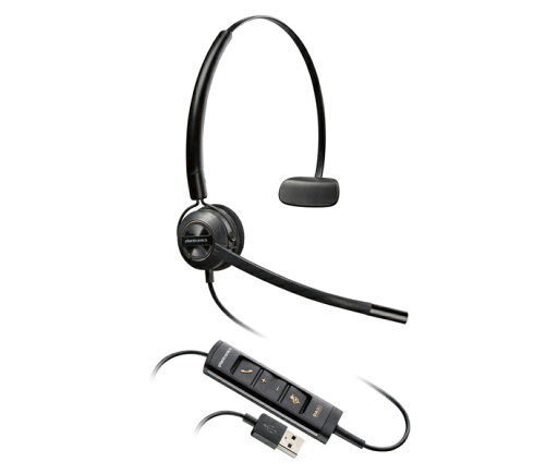 HP 783R4AA Poly EncorePro 545 USB-A+ USB-C 変換アダプタ付 片耳 有線モデル ノイズキャンセリングマイク搭載 HP 783R4AA Poly EncorePro 545 USB-A+ USB-C 変換アダプタ付 片耳 有線モデル ノイズキャンセリングマイク搭載