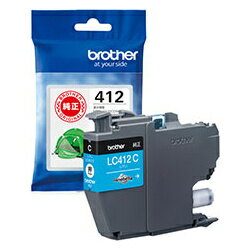ブラザー LC412C 【ブラザー純正】インクカートリッジ シアン 対応型番：MFC-J7300CDW、MFC-J7100CDW他