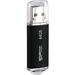 シリコンパワー SP064GBUF2M01V1K USBフラッシュメモリ Ultima II I-Series 64GB ブラック 永久保証【在庫目安:お取り寄せ】| パソコン周辺機器 USBメモリー USBフラッシュメモリー USBメモリ USBフラッシュメモリ USB メモリ