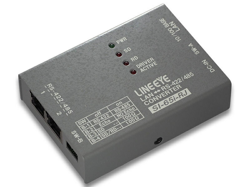 ラインアイ SI-65i-RJ インターフェースコンバータ LAN＜=＞RS-422/ 485 絶縁タイプ