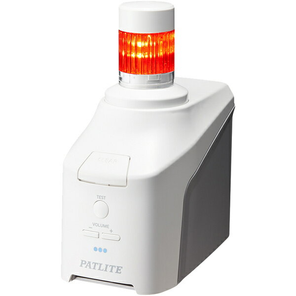 パトライト NHV4-1D-R 音声対応ネットワーク制御信号灯 直径40mm/ 1段/ 赤/ デジタルIO搭載モデル/ ACアダプタ付属