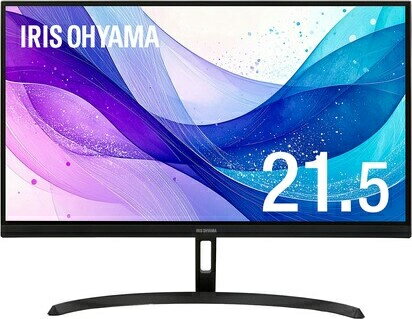 アイリスオーヤマ DT-JF215S-B 21.5型ワイド液晶ディスプレイ/ 1920×1080/ HDMI+1、D-Sub15ピン+1/ ブラック/ スピーカー/ VAパネル採用