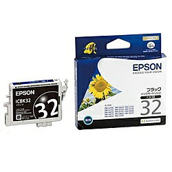 EPSON ICBK32 メーカー純正 インクカートリッジ ブラック (PM-G800/ G700/ D750/ A850用)