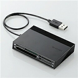 ELECOM MR-C24BK メモリリーダライタ/ USBハブ付/ SD+MS+CF+XD/ ブラック