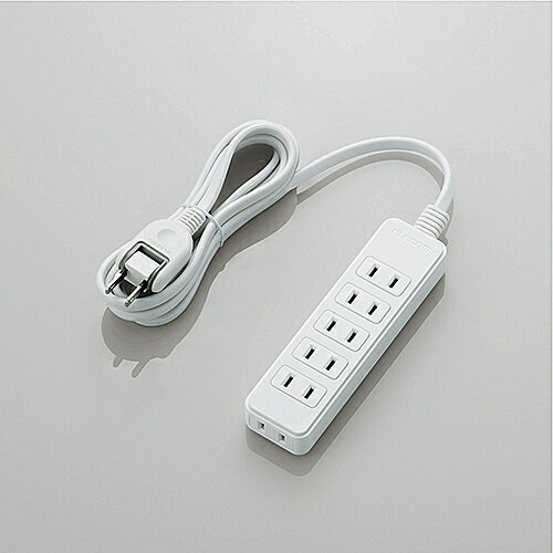 ELECOM T-S02N-2620WH スイングプラグタップ/ 6個口/ 2m/ ホワイト