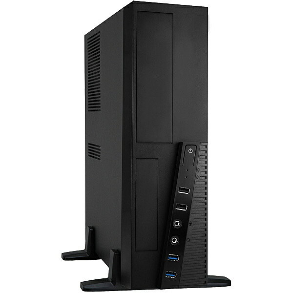 in win development IW-BL057B/300B 300W 80PLUS BRONZE電源搭載 MicroATX＆ITX用 スリムタワーケース ブラックカラーモデル