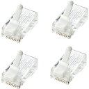 サンワサプライ ADT-6RJTS-10 ツメ折れ防止カテゴリ6 RJ-45コネクタ(10個セット)