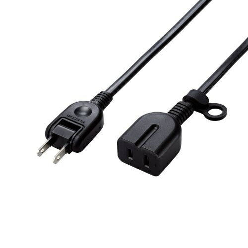 ELECOM T-X01-2120BK 延長タップ/ スタンダード/ ホコリ防止シャッター付/ 2.0m/ ...