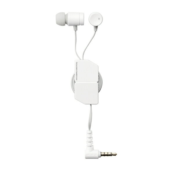 ELECOM EHP-FR10CMWH ステレオイヤホン/ カナル型/ φ3.5mm/ マイク付/ FAST MUSIC/ FR10CM/ 9.2mmドライバー/ 巻取/ ホワイト